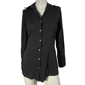 Bailey 44 Black Button Down Long Sleeve Top size XS